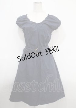 画像1: axes femme / ワンピース M 紺 Y-25-04-03-093-AX-OP-SZ-ZY