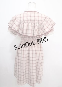 画像2: axes femme POETIQUE / ケープ風デザインワンピース M ピンク Y-25-04-03-099-AX-OP-SZ-ZY