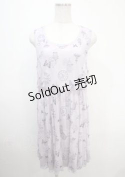 画像1: axes femme / 蝶柄ワンピース M ラベンダー Y-25-04-03-104-AX-OP-SZ-ZY