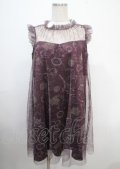 axes femme / トラベルチュール重ねワンピース M ワイン Y-25-04-03-106-AX-OP-SZ-ZY