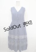 axes femme / レースティアードノースリーブワンピ M 紺 Y-25-04-03-110-AX-OP-SZ-ZI