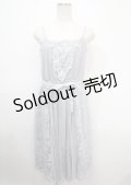 axes femme / モチーフレースキャミワンピース M サックス Y-25-04-03-116-AX-OP-SZ-ZY
