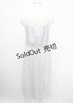 画像2: axes femme / モチーフレースキャミワンピース M サックス Y-25-04-03-116-AX-OP-SZ-ZY