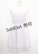 axes femme POETIQUE / ラビット苺柄ワンピース  ラベンダー Y-25-04-03-127-AX-OP-SZ-ZY