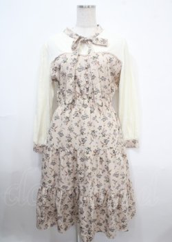 画像1: axes femme / フラワーシフォンワンピース  キナリ Y-25-04-03-129-AX-OP-SZ-ZI
