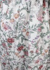 画像3: axes femme Nostalgic / ボタニカル柄レースアップワンピース M 生成り Y-25-04-03-135-LO-OP-SZ-ZI (3)