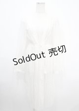 axes femme / ドロスト長袖レースガウン  白 Y-25-04-03-137-AX-TO-AS-ZY