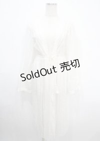 axes femme / ドロスト長袖レースガウン  白 Y-25-04-03-137-AX-TO-AS-ZY
