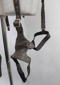画像4: Ozz Croce / レッグベルト付きガーター風ウエストバッグ  ブラウン Y-25-04-03-139-OO-BG-SZ-ZY