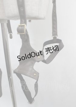 画像4: Ozz Croce / レッグベルト付きガーター風ウエストバッグ  ブラウン Y-25-04-03-139-OO-BG-SZ-ZY