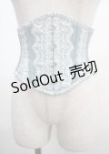 abilletage / /レースプリントミニコルセット  ブルーグレー Y-25-04-03-141-GO-TO-SZ-ZY