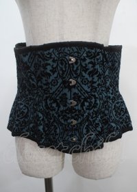 abilletage / シャンタンフロッキーミニコルセット  グリーン Y-25-04-03-143-GO-TO-SZ-ZY