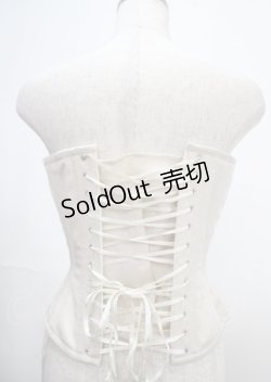 画像2: abilletage / レースプリントコルセット  アイボリー Y-25-04-03-145-GO-TO-SZ-ZS