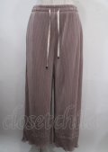 axes femme / カットプリーツパンツ  ピンク Y-25-04-03-148-AX-PA-SZ-ZI