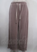 axes femme / カットプリーツパンツ  ピンク Y-25-04-03-148-AX-PA-SZ-ZI