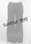 Ozz On / ドクロ刺繍スキニーパンツ  黒 Y-25-04-03-156-OO-PA-SZ-ZY