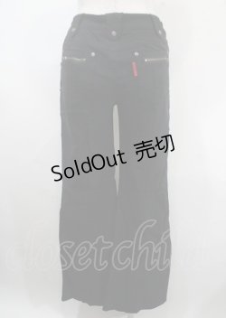 画像2: Ozz On / ドクロ刺繍スキニーパンツ  黒 Y-25-04-03-156-OO-PA-SZ-ZY