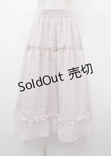 axes femme POETIQUE / シアーチェックティアードスカート  ピンク Y-25-04-03-160-AX-PA-SZ-ZY