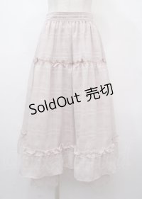 axes femme POETIQUE / シアーチェックティアードスカート  ピンク Y-25-04-03-160-AX-PA-SZ-ZY