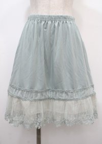 axes femme / プリーツペチスカート  グリーン Y-25-04-03-163-AX-SK-AS-ZI