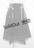 axes femme POETIQUE / レースアッププリーツ切替スカート M 紺 Y-25-04-03-169-AX-SK-SZ-ZY