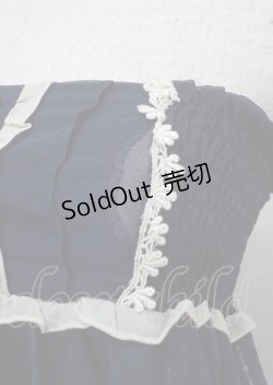 画像3: axes femme / シフォンマーメイド柄チュニ M 紺 Y-25-04-03-171-AX-OP-SZ-ZY