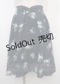 axes femme / ドビー素材花柄プリントスカート M コン Y-25-04-03-182-AX-SK-SZ-ZY