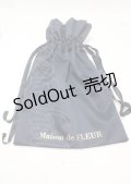 Maison de FLEUR / ロゴ入り巾着  紺 Y-25-04-03-002-LO-ZA-SZ-ZY
