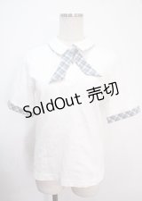 F i.n.t / チェックタイ付きポロシャツ F オフホワイト Y-25-04-03-025-CA-BL-SZ-ZY