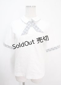F i.n.t / チェックタイ付きポロシャツ F オフホワイト Y-25-04-03-025-CA-BL-SZ-ZY