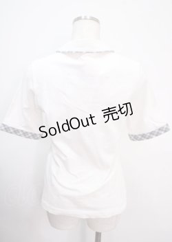 画像2: F i.n.t / チェックタイ付きポロシャツ F オフホワイト Y-25-04-03-025-CA-BL-SZ-ZY