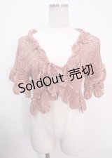 axes femme / ニットボレロ  ピンク Y-25-04-03-030-AX-TO-SZ-ZY
