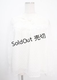 axes femme / ドットドビーシフォンブラウス M キナリ Y-25-04-03-032-AX-BL-SZ-ZY
