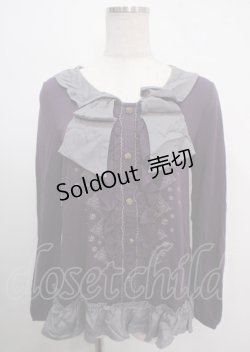 画像1: axes femme / カットソーAラインプルオーバー M パープル Y-25-04-03-041-AX-TO-SZ-ZY