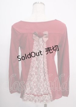 画像2: axes femme / カットワークBackデザインプルオーバー M 赤 Y-25-04-03-044-AX-TO-SZ-ZY