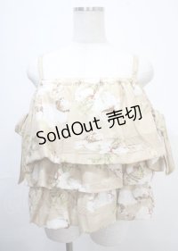 WONDERFUL WORLD / たんぽぽうさぎさんブラウス  ベージュ Y-25-04-11-063-LO-BL-SZ-ZY
