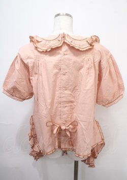 画像2: WONDERFUL WORLD / サンタ刺繍ギンガムチェックダブリエ  ピンク Y-25-04-11-064-LO-OP-SZ-ZY