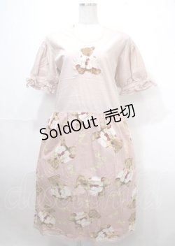 画像1: WONDERFUL WORLD / セーラーくま刺繍ワンピース  ピンク Y-25-04-11-070-LO-OP-SZ-ZY