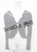 h.Jelly HONEY / 蝶ptフーディフリルボレロ  黒×紫 Y-25-04-11-087-HN-TO-SZ-ZY