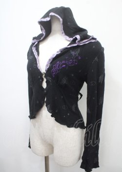 画像3: h.Jelly HONEY / 蝶ptフーディフリルボレロ  黒×紫 Y-25-04-11-087-HN-TO-SZ-ZY