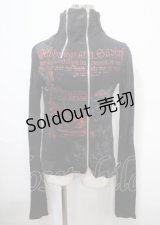 h.ANARCHY / ダブルZIPハイネック長袖パーカー  黒 Y-25-04-11-090-HN-TO-SZ-ZY