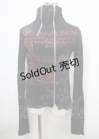h.ANARCHY / ダブルZIPハイネック長袖パーカー  黒 Y-25-04-11-090-HN-TO-SZ-ZY