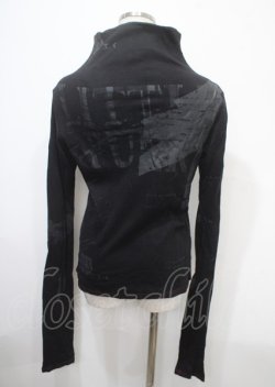 画像2: h.ANARCHY / ダブルZIPハイネック長袖パーカー  黒 Y-25-04-11-090-HN-TO-SZ-ZY