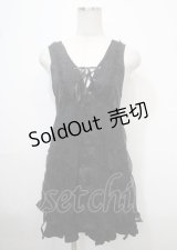 HONEY / レース切替ワンピース  黒 Y-25-04-11-096-HN-OP-SZ-ZY