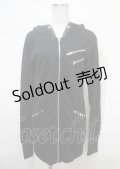 Drug Honey / スタッズ付きフードパーカー  黒 Y-25-04-11-101-PU-TO-SZ-ZY