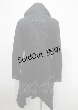 画像2: KILL STAR / Curses Long Hoodie S 黒 Y-25-04-11-105-PU-TO-SZ-ZY