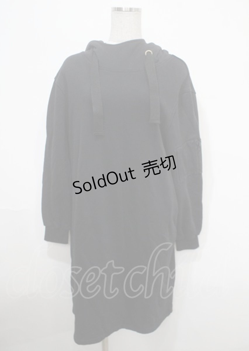 画像1: 【SALE】PUNK RAVE / The Undead Hoodie Dress F ブラック Y-25-04-11-108-PU-OP-SZ-ZT203 (1)