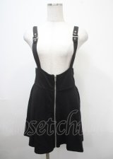 KILL STAR / SUSPEND ME STATEMENT SKIRT S ブラック Y-25-04-11-110-PU-SK-SZ-ZY