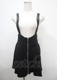 KILL STAR / SUSPEND ME STATEMENT SKIRT S ブラック Y-25-04-11-110-PU-SK-SZ-ZY