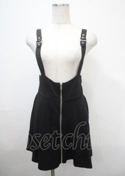 画像1: KILL STAR / SUSPEND ME STATEMENT SKIRT S ブラック Y-25-04-11-110-PU-SK-SZ-ZY